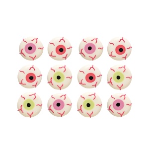 Sugar Decor - Scary Eyes Ø 2 cm, 3 designs, 12 pieces - Img 3