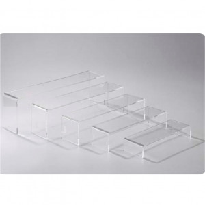 Suport Bufet Modular 5 Trepte, Plexiglas Transparent, H 5 - 15 cm - Img 2