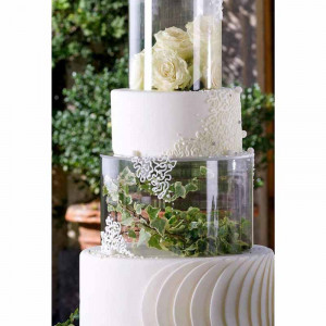 Suport Tort Plexiglas 3 etaje Ø 16 - Ø 24 - Ø 30 x H 15 cm - Img 2