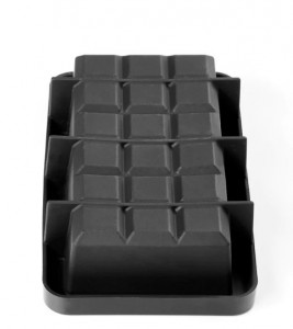 Szilikon 3D torta alakú csokoládé tábla 18,5 x 9,5 x H 4,5 cm, 750 ml - Img 3