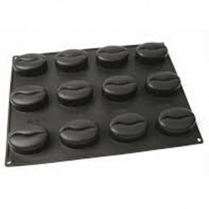 Szilikon Bob Coffee Mocha forma, egyadagos 8,3 x 5,8 x h 3,2 cm, 100 ml, 12 üregű - Img 2