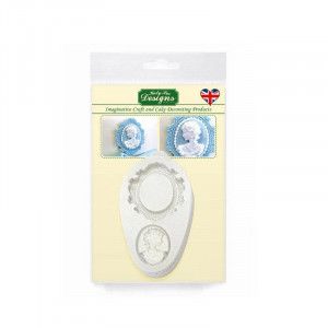 Szilikon Cameo ovális szilikon formázó Cameo ovális 2 topik, 3,5 x 2,5 x 0,6 cm