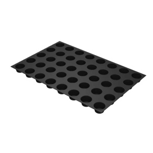 Szilikon forma Fiberform 60x40cm 40 cav. Muffin Ø 5.1/3.8 x H 2.9 cm, 45 ml - Img 2