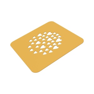 Szilikon forma Silikomart NaturaE Decor Heart Ø 10 x H 0,1 cm, 2 db-os készlet - Img 5