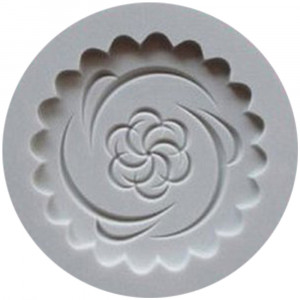 * Szilikon forma Top Cupcakes - Spirál virág, Ø 5,6 cm - Img 3