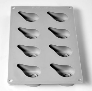 Szilikon Gourmand fél Para forma 7,5 × 5,4 × H 2,2 cm, 8 üreggel - Img 3