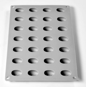 Szilikon Gourmand kávébab Gourmand forma 3,2 × 2,4 × H 1,3 cm, 28 üreggel - Img 3