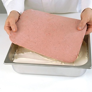 Szilikon tetejű fagylaltos doboz GEL02, 33 x 22 x H 1 cm, 1 üregű - Img 3