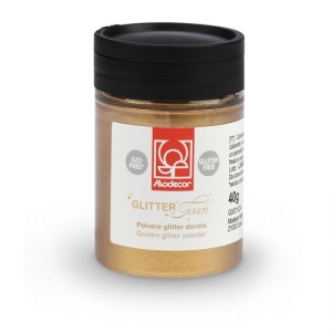 Színezőpor csillámpor Glitter Glitter arany csillámpor, Modecor 40 gr