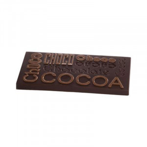 Tablete Ciocolata 13 x 7 x H 0.8 cm - Matrita Policarbonat Choco Family, 3 cavitati, 83 gr - Img 1