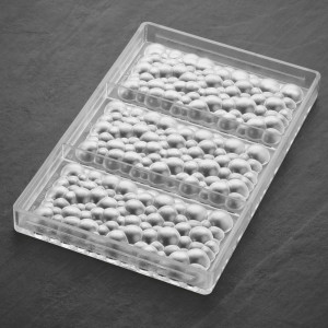 Tablete Ciocolata 15 x 7.7 x H 1.2 cm - Matrita Policarbonat Choco Bar Sparkling, 3 cavitati, 100 gr - Img 4