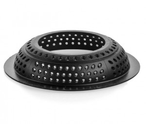 Tarte 3D kerek kerek ovális szegélyek Ø8xh2cm - hőre lágyuló réz mikroperforált, 6 darabos készlet - Img 3
