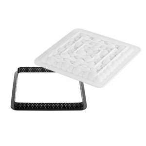 Tarte Set 20 x 20 cm Bubble, 1 Microperforated Frame + Silicon Mould - Img 2