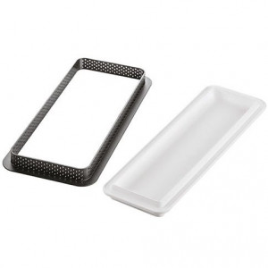 Tarte Set 26.5 x 10.5 cm, 1 Microperforated Frame + Silicon Tin - Img 1