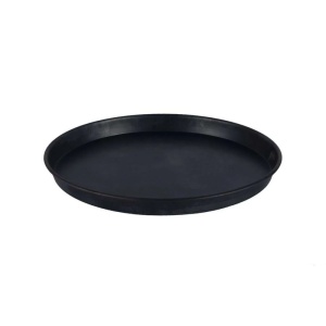 Tava Conica Pizza, Ø 40 x H 2.5 cm, Tabla Neagra