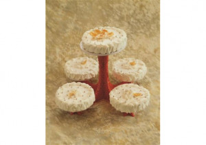 Tortaállvány Modell Milano, 5 tányér, 62 x 62 x H 38 cm - Img 2