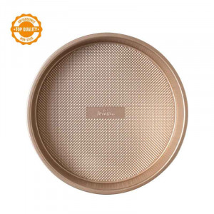 Tray Tray Top, Round Straight Edged Round Cake Tray, Ø 24.5 x H 5 cm, Non-stick Metal - Img 2