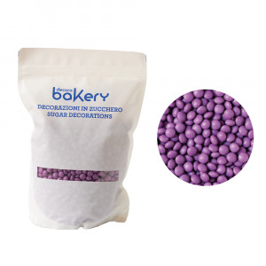 Violet Chocolate Flattened Pearls Ø 10 mm, 1 kg - Img 1