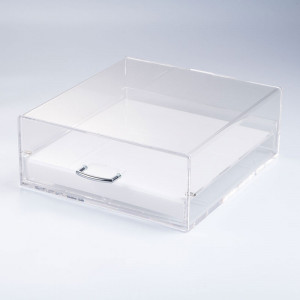 Vitrina neutra plexiglas Transp. Pentru Macarons, 5 canale, 35x32.5xH13 cm