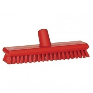 Water-Cleaning Floor Brush, Extra Stiff Extra Red, L 27 cm - Img 1