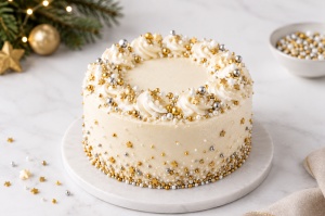 Zahar Mixt ünnepi díszítőszóró fehér, ezüst, arany, 80 g - Img 2