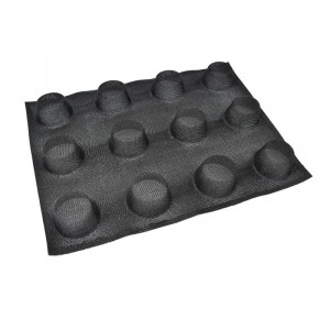 Микроперфориран силициев калъп 30x40cm, 12+12 кръгли кухини Ø6xH4cm, комплект 2 бр. - Img 2