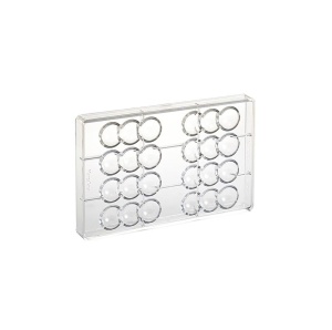 Поликарбонатна форма 8 закуски Шоколад Classic Bon, 27,5x17,5 cm - Img 2