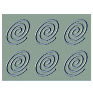 Силиконова спирала Gourmand Oval 13,8 x 9,5 x H 0,6 cm, 6 кухини - Img 2
