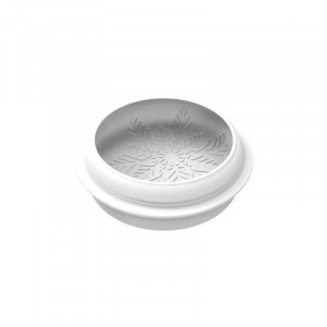 Силиконова форма за торта 3D Снежинки Ø 17 x H 5,3 cm, 1100 ml - Img 2