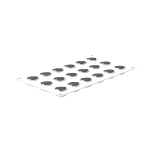 Силиконова форма Сърца XS 3,4 x 3,3 x H 2 cm, 18 кухини x 13 ml - Img 3