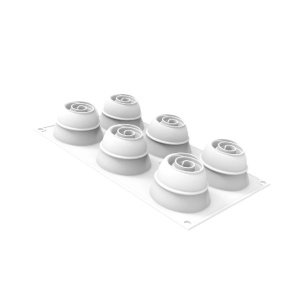 Силиконова форма Givre 90 Ø 6 x H 4,5 cm, 6 кухини x 90 ml - Img 2