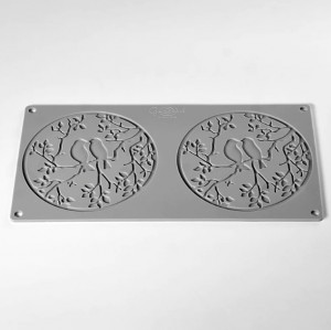 Силиконова форма Gourmand Me&amp;You Ø 14 x H 2 cm, 2 кухини - Img 2