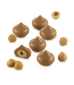 Силиконова форма Praline Kiss Ø 2,8 x H 2,4 cm, 10 ml, 12 кухини (SCG57) - Img 2