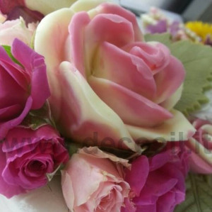 Силиконова форма Rose Rose Chic Голяма Ø 7,3 cm - Img 2