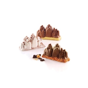 Силиконова форма Three Peaks 120 12 x 4,5 x H 6,5 cm, 6 кухини, 120 ml