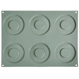 Силиконов калъп Gourmand Cerc mare Ø 11 x H 0,35 cm, 6 кухини - Img 2