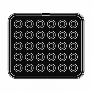 Форма Cookmatic Cookmatic Model 2 Profil Neted, Ø 2,6 - 4 x H 1,8 cm, 30 кухини - Img 3