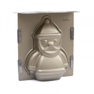 3D Baking Cake Shape Santa Claus 15.5x8xH20cm, Anodised Aluminium - Img 2