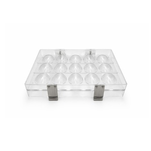3D csokoládéforma, polikarbonát, bilincsekkel, 15 tárgyak vagy Ø 3,8 x H 5 cm, 15 gr, 2 db-os készlet - Img 3