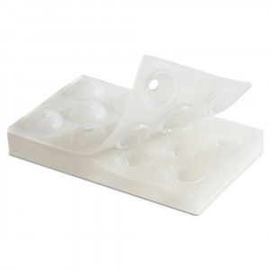 3D spheres Ø 4.5 cm - Double silicone mould, 11 cavities - Img 2