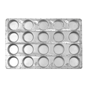 60 x 40 cm Roaf Tray - 20 cavities Ø 9.5 cm, Aluminium Board - Img 3