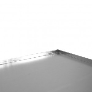Aluminium Tray - 4 Edges, 60 x 40 x H 1 cm - Img 2