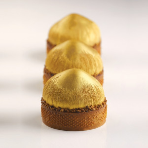 Aluna/Nuca Coconut, Ø6xH3.5cm - Silicon mould Noisette Single Portion, 20 cavities - Img 2