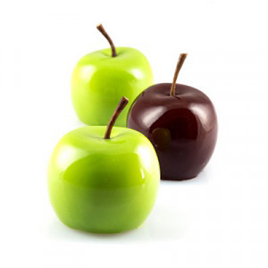 Apple/Cherry/Paper 3D, Ø6xH5.5cm - Silicon Single Portion, 5 cavities - Img 5