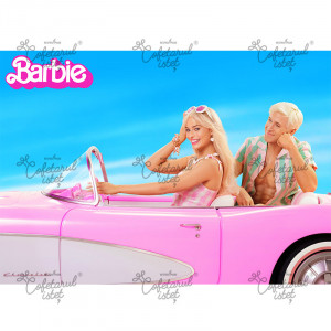 Barbie printed waffle Barbie Model 2, A4 - Confectioner Istet