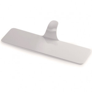 Baza Plastic Prezentare Monoportii, Model Dreptughiular Alb, 13 x 3.8 cm, Set 250 Buc - Img 1