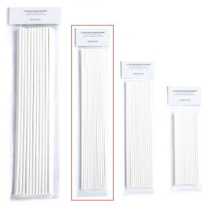 Betisoare Hartie Termorezistenta LolliPops / CakePops, Ø 0.4 x L 30.4 cm, Set 25 Buc
