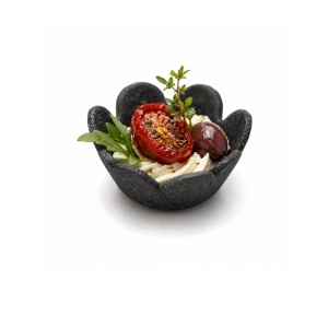 Black Neutral Flower MiniTarte Pastry Cases, Ø 4.4 x H 1.5 cm, Confiletas, 245 pcs - Img 2