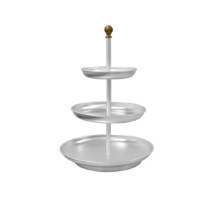 Büféállvány, Candy Bar TUTTI FRUTTI, Alumínium/Bronzé, Ø 28-22-16 x H 45 cm