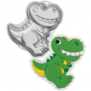 Cake Baking Tin Dinosaur Model, 32 x 28 x H 5 cm, Anodised Aluminium - Img 1